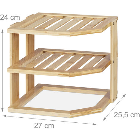 Relaxdays Estante Apilable, Extensible, Mueble De Salón & Dormitorio