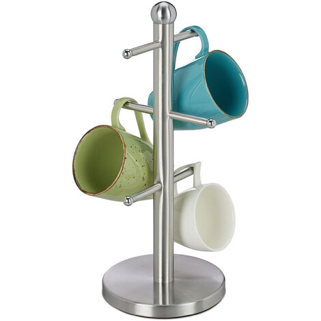 Juego De 6 Posavasos Absorbentes De Cerámica Con Soporte, Posavasos De Mármol Para Mesa De Café, Posavasos Absorbentes De Agua (Boho