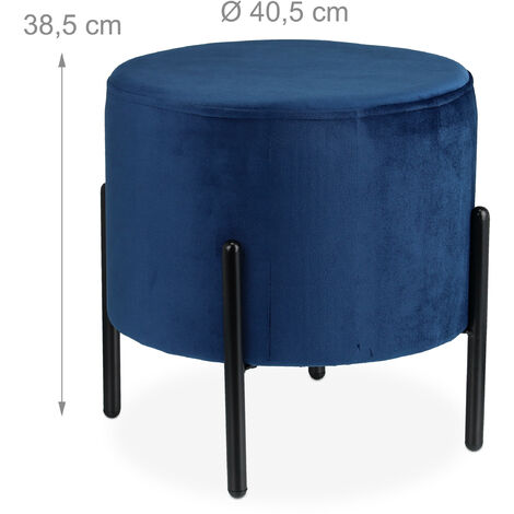 The Home Talk Puf De Algodón Tejido A Mano Otomano Turquesa Reposapiés