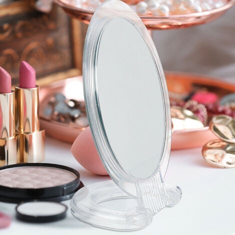 Espejo de Maquillaje con Luz LED Plegable Espejo Triple de Mesa  73x53.5x4.5cm