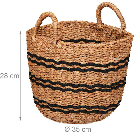 Relaxdays Cesta Para Leña Con Asas, Acero, Negro, 32 X 43.5 X 32 Cm - 6