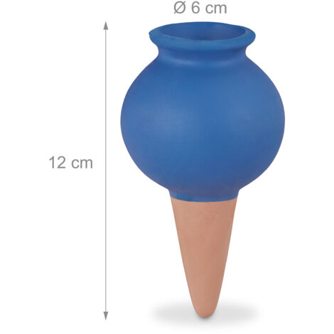 4 Pcs Conos De Terracota Autorriego Para Plantas - Sistema De Riego Vacaciones Interior Y Exterior