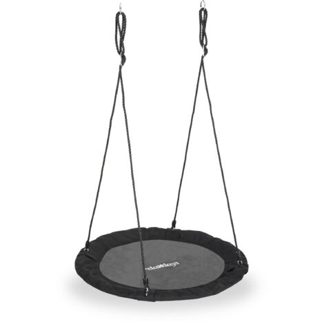 Columpio Jardín Redondo Relaxdays | Nido Colgante Ajustable 120 Cm | Soporta 100 Kg | Para Niños Y Adultos