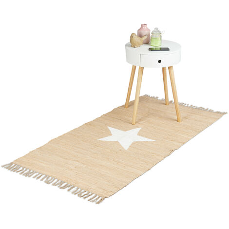 Alfombra jarapa beige, alfombra hogar