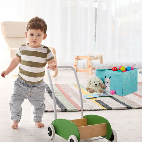 2 en 1 baúl de juguetes para niños +18 meses ZONEKIZ 60x30x50 cm gris