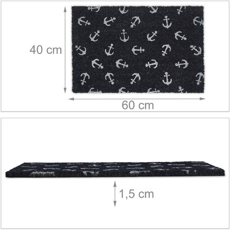 Color G Felpudo Entrada Casa Antideslizante 90x150cm, Absorbente Alfombra  Interior para Puerta Lavable Alfombrilla para Interior, Exterior, Pasillo,  Cocina, Dormitorio - Negro : : Hogar y cocina