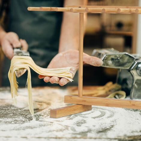 Tendedero Plegable De Madera Para Pasta, Soporte Para Espagueti De