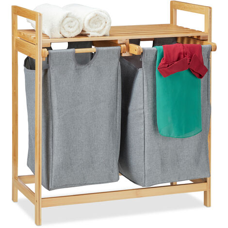  Cesta para la ropa sucia de bambú, para lavar, ropa,  clasificador, color natural : Hogar y Cocina