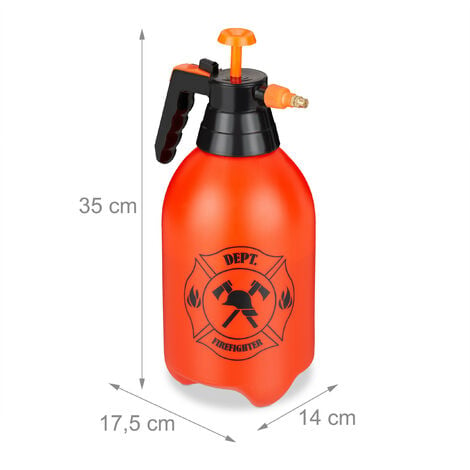 Pulverizador Fumigador De 5 Lts Bomba Presión Mochila Lanza Color Naranja