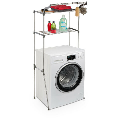 Estante de lavadora para lavadora, estante de pie para lavadora, estante de  lavadora de una sola capa, (blanco)
