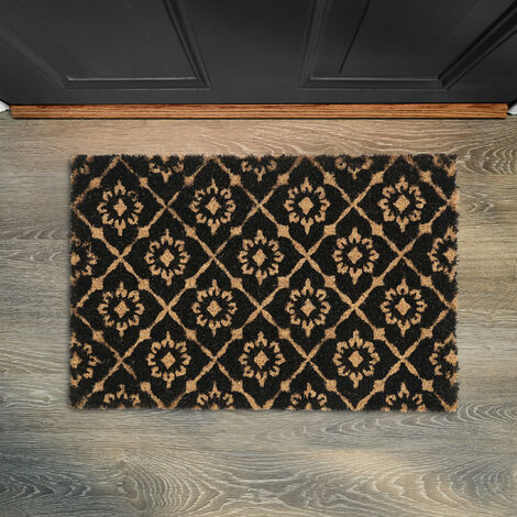 Puerta Perros Entrada Y Salida Relaxdays Felpudo Entrada, Fibras De Coco, Diseño Perro, 40x60, Alfombrilla Puerta Perrito Felpudos Originales Perro