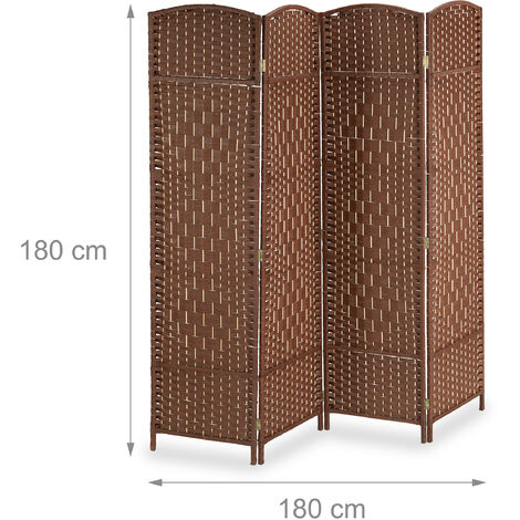 separadores ambientes biombo madera baratos bambu Separador de ambientes de  6 paneles con soportes, separadores de ambientes con pantalla de privacidad  plegable de 6 pies de altura, separador de pared : 