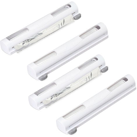 Porta Rollos plastico para Papel Film y Aluminio Cortador Blanco