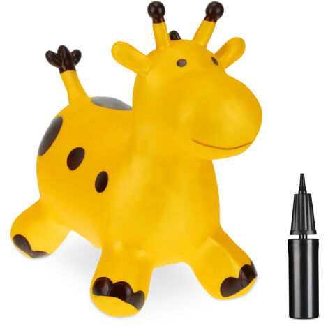Cheval Sauteur Girafe l Animal Gonflable Skippy jusqu'à 50 kg l Jouets Extérieurs pour Enfants à partir de 2 ans