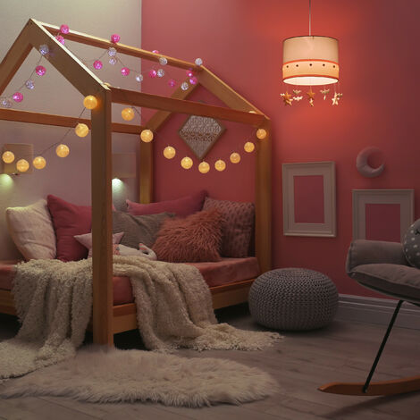 Lámpara Infantil LED Lámpara Colgante Con Control Remoto, Lámpara De Techo Astronaut Planet Creativo Luces Colgantes Habitación Infantil Para Muchachas Niños Dormitorio, Salón Iluminación,?48cm
