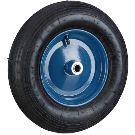 Rueda de carretilla con neumáticos 390 mm 4.80/4.00-8 con eje