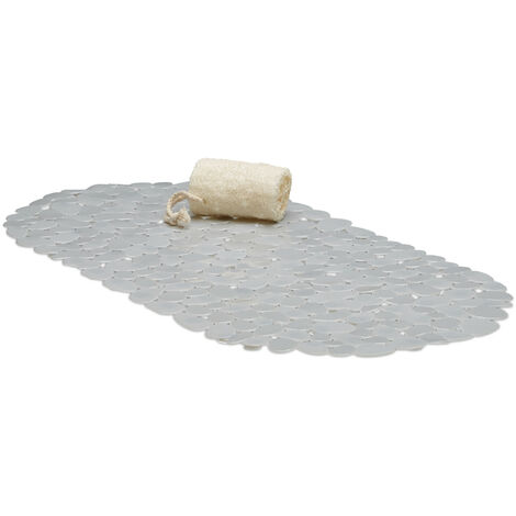Alfombrilla Antideslizante Para Bañera - 72x33 Cm, Con Ventosas, Transparente Y Lavable A Máquina