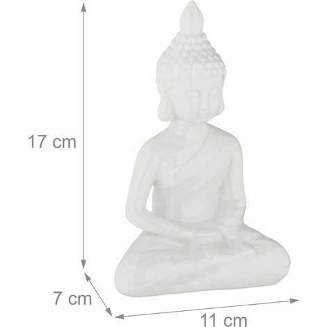 Figura de Buda Paz Oriental Buda de la Suerte en Elefante Efecto Madera