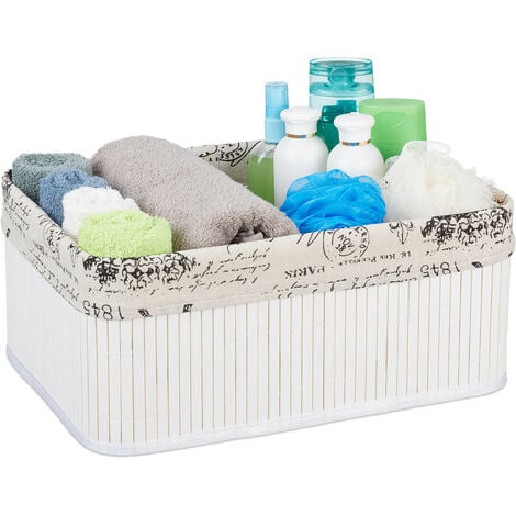 Lonbet - Cesta de papel higiénico - Almacenamiento de papel higiénico - El  mejor organizador de baño - Cesta de almacenamiento de bambú, cesta de