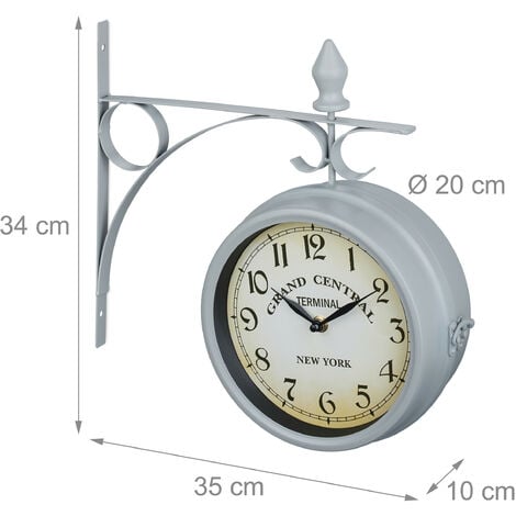 Reloj de pared outlet tipo estacion de tren