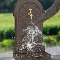 Fuente Patio Exterior Grifo Exterior Relaxdays Fuente De Agua