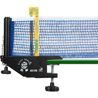 – Ping pong/Tenis de mesa profesional, 19.2 x 23.5 cm, 2 postes para la red y la red, Color azul