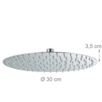 Cabezal De Ducha De Lluvia Cuadrado De Acero Inoxidable 304 - 50x50 Cm - 400 Boquillas De Silicona