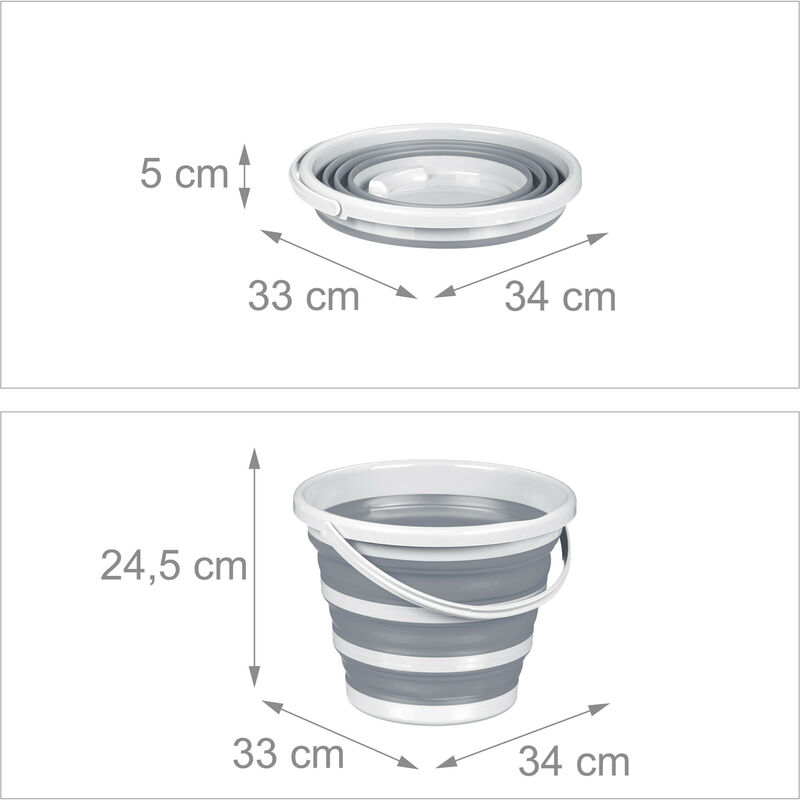 20l Collapsible Water Bucket, Space Saving Wash Basin Collapsible Water  Storage Container Collapsible Camping Bucket For Outdoor Travel Hiking  Fishing