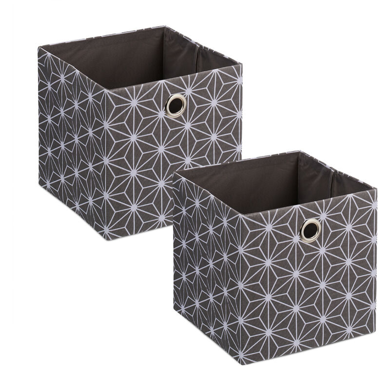 Fabric Storage Box,Foldable Organiser Cubes,Collapsible File Storage  Organizer Box with Lid, Linen Document Storage, Universal Hanging Filing