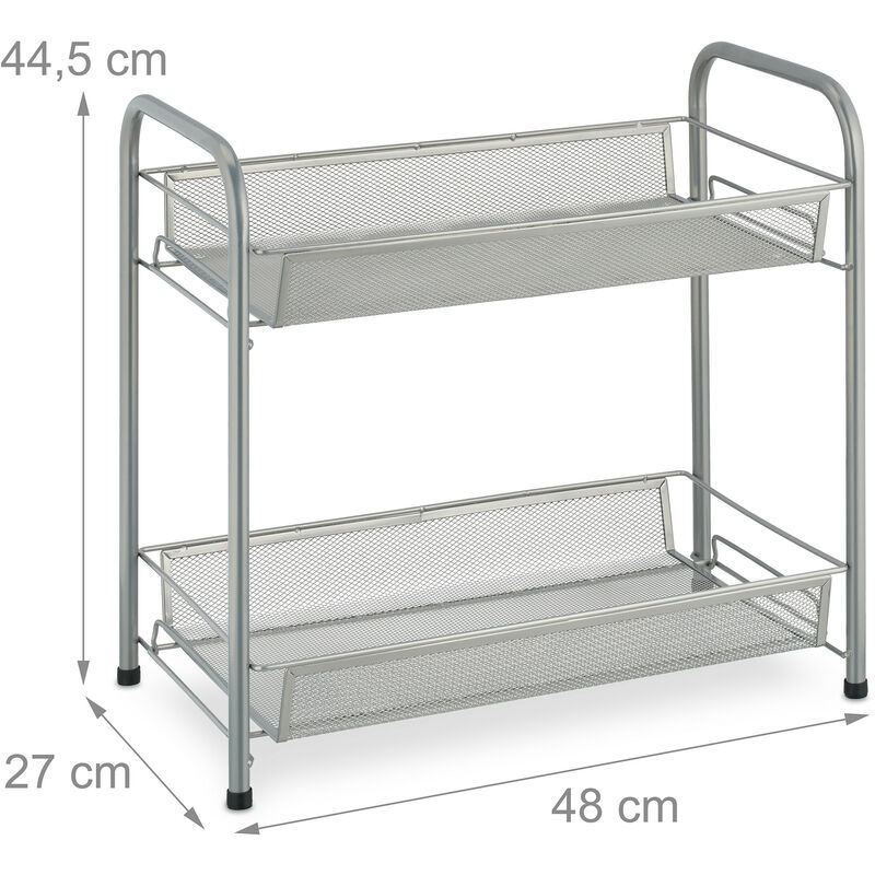 Homfa 3 Tier Standing Spice Rack, Spice Storage Organizer with