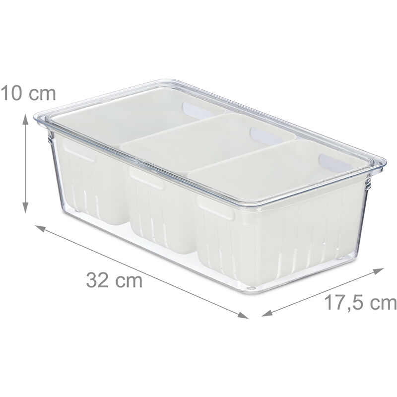 Small Plastic Storage Box With 15 Compartments 10cm X 17.5cm