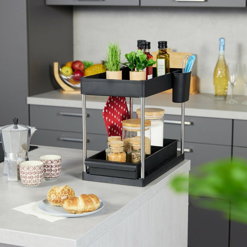 Kitchen under deals shelf storage