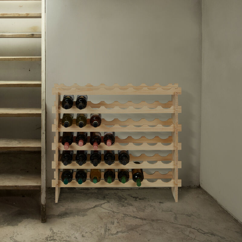 Relaxdays Wine Rack, for 48 Bottles ...