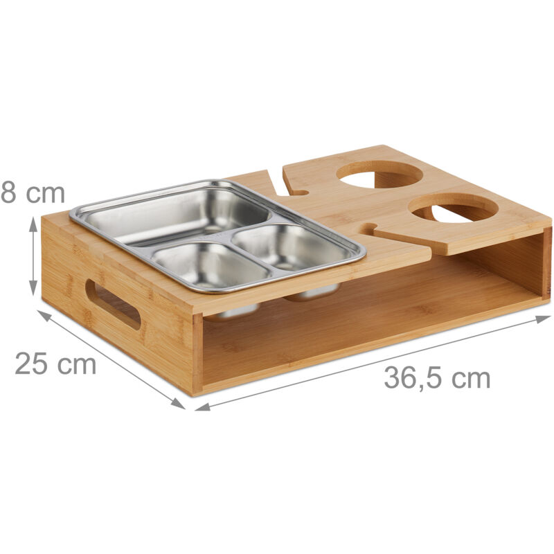 Bamboo Wooden Couch Buddy Couch Bar Ofa Tray With Drink Holder Couch - View #7
