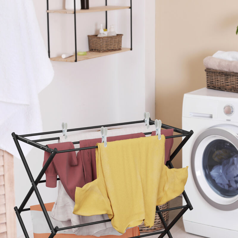 Relaxdays Collapsible Clothes Dryer, with 11 Rails on Tiers