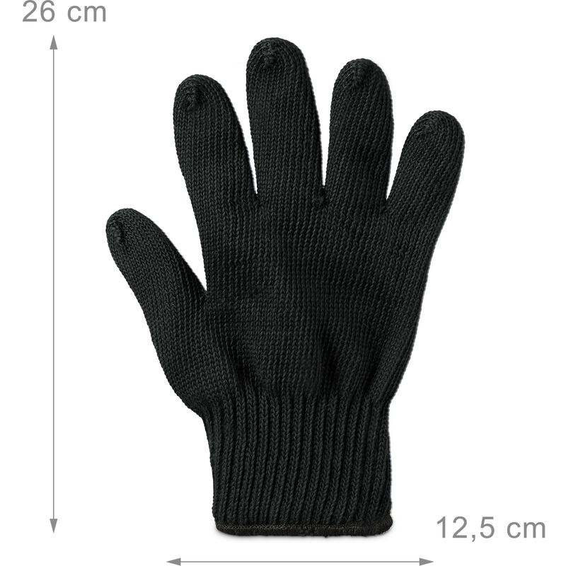 [240 Pairs, Large] Polyester Cotton Knit Safety Protection Grip Work Gloves for Painter Mechanic Industrial Warehouse Gardening, Men Women, Natural