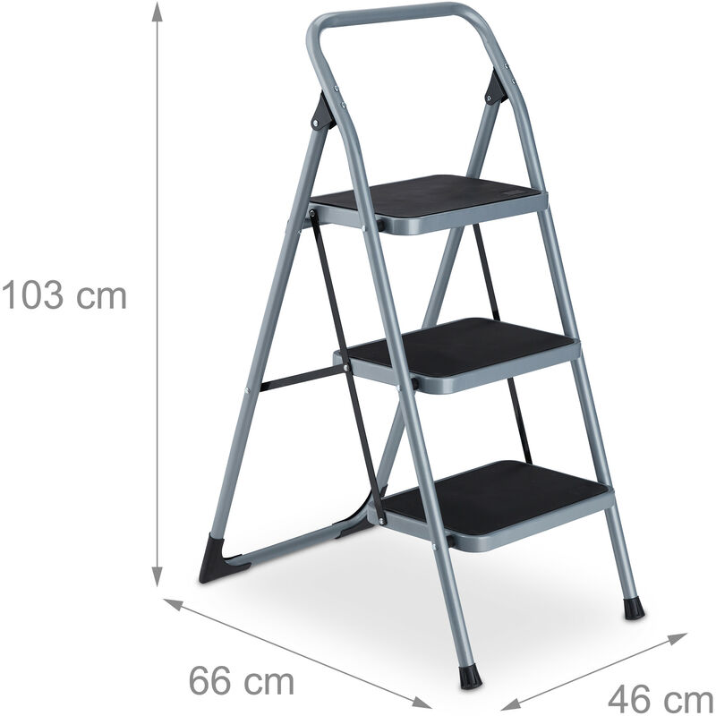 Heavy duty folding step deals stool 400 lbs