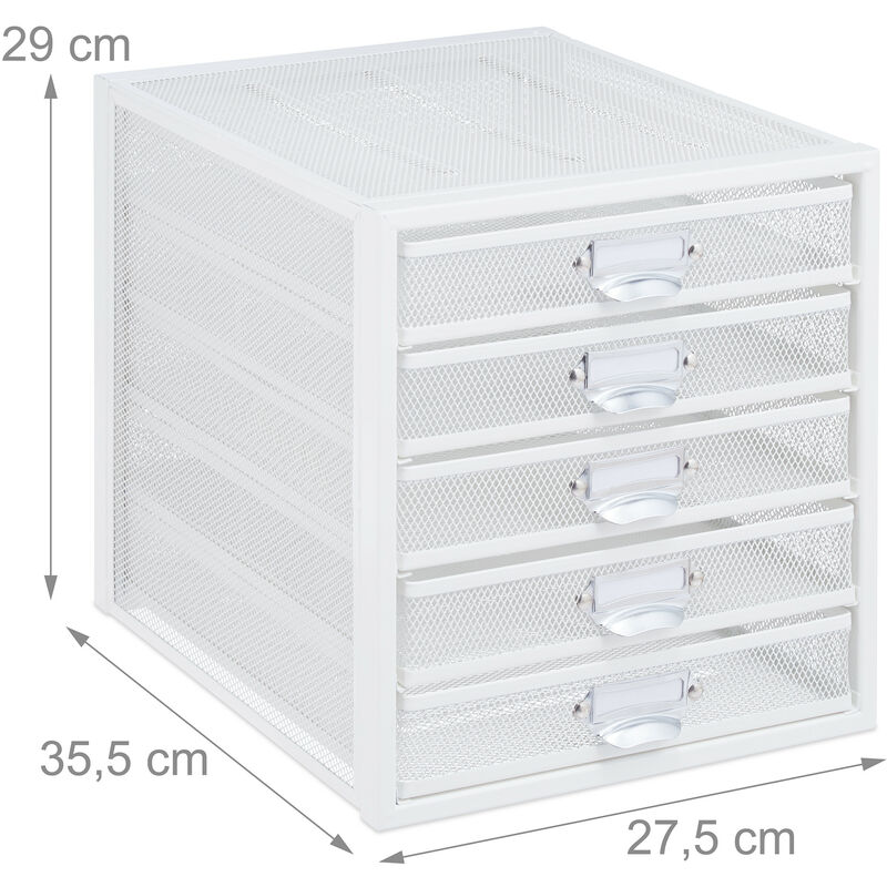 SUNDIS Tag Tower XL, tour de rangement en plastique noir, avec