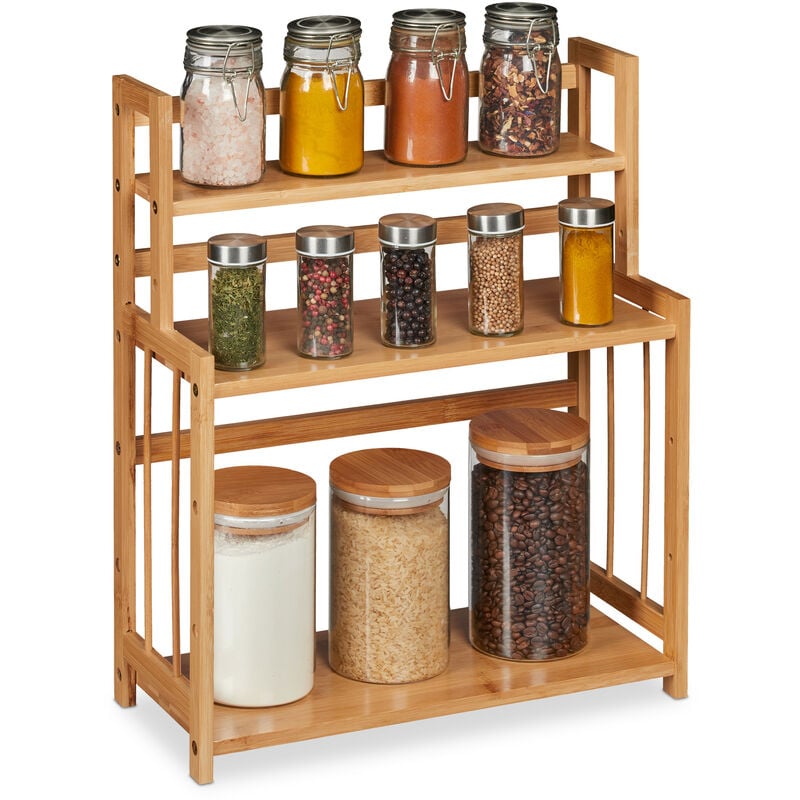 Bamboo Herb & Spice Drawer Organiser for Herb & Spice Organisation, Pantry  Storage