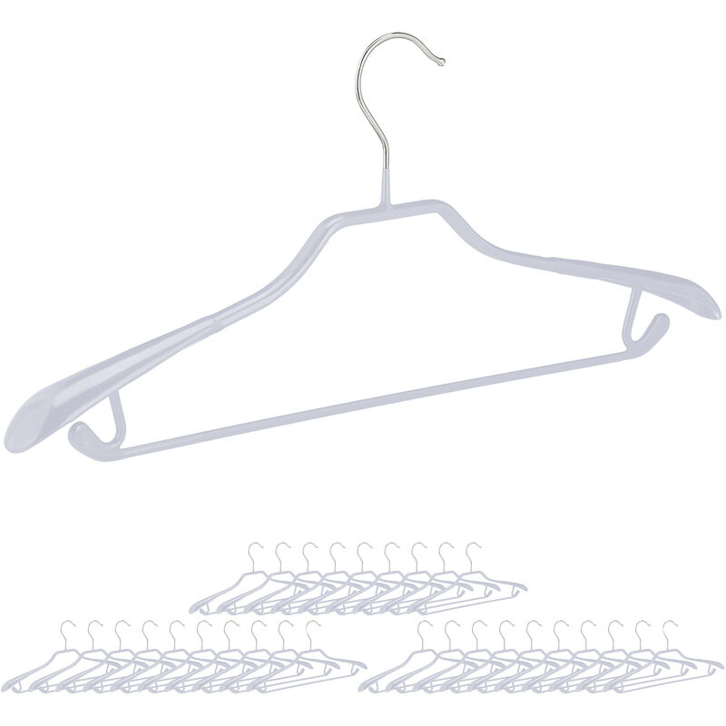 2pcs/set Men's Suit Hangers With Clips, Wide Shoulder Anti-slip