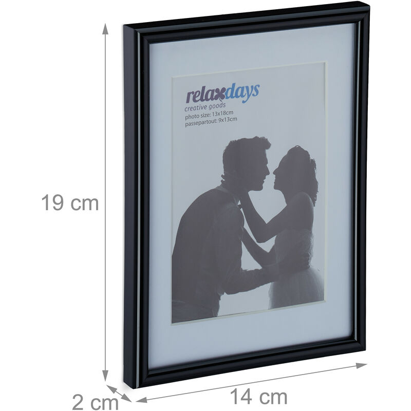 Matted wooden frames - 4x6 (10x15cm) - 2cm wide (4 colours available)