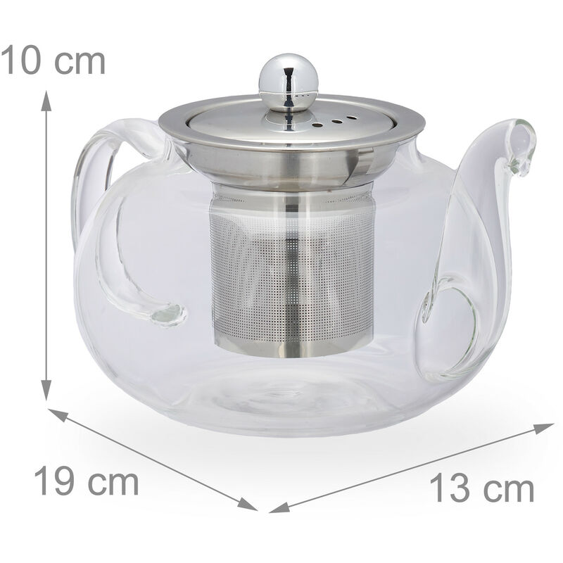 Coffee tea sets 600ml borosilicate glass teapot tea stainless steel filte  infuser lid modern tea pot tool kettle