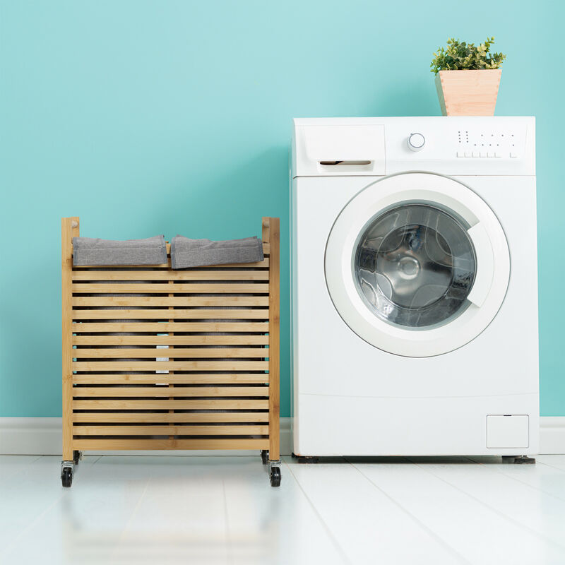 Relaxdays Laundry basket, 2 Bags, 28 l ...