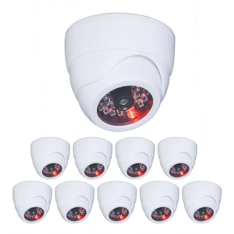 white dummy cctv camera