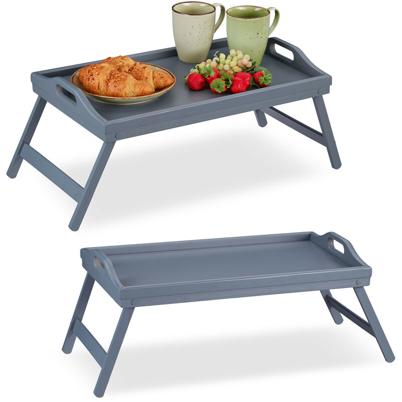 Bamboo Lap Tray Or Serving Tray with Foldable Legs