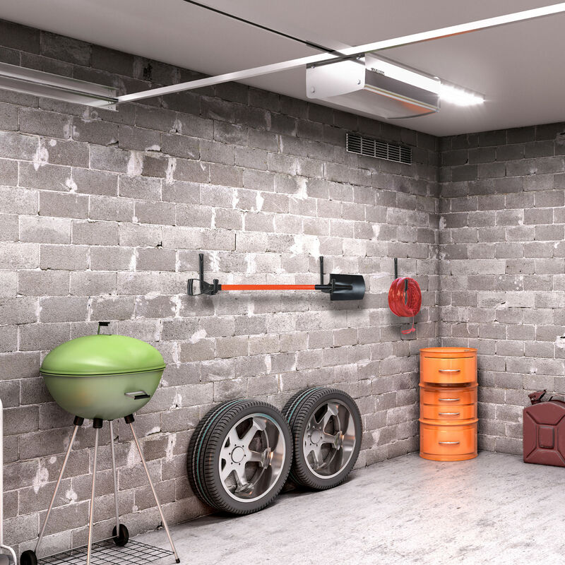 Youery 50 Pieces Tool Wall Hooks Pegboard Accessories Hooks For Perforated Wall Perforated Wall Hooks Perforated Plate Hooks For Supermarket Shelves DIY Stores Tool Rooms, Length 10 Cm Single Hook