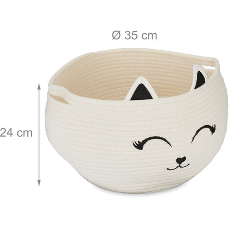 Woven cat 2024 storage basket