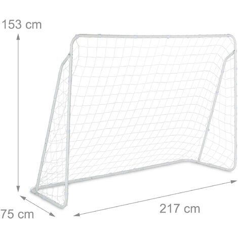 Cage De Foot Relaxdays – Acier, 120x180x60 Cm, Facile à Monter, Avec Piquets Et Sardines