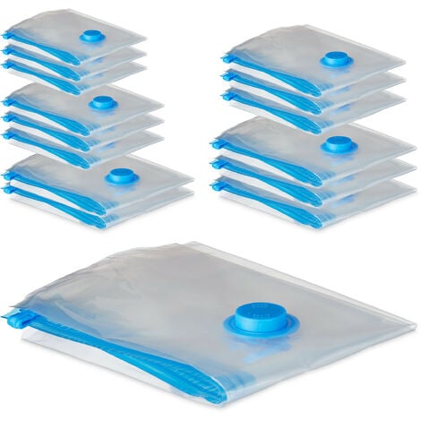 10 PACK XL Space Saver Extra Large Vacuum Seal Storage Bag ZIPLOCK