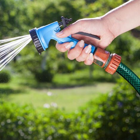 Garden Hose Nozzle, High Pressure Car Washer With Adjustable Nozzle Heavy  Duty Metal Garden Sprayer For Car Wash, Garden Lawn Watering, Silver